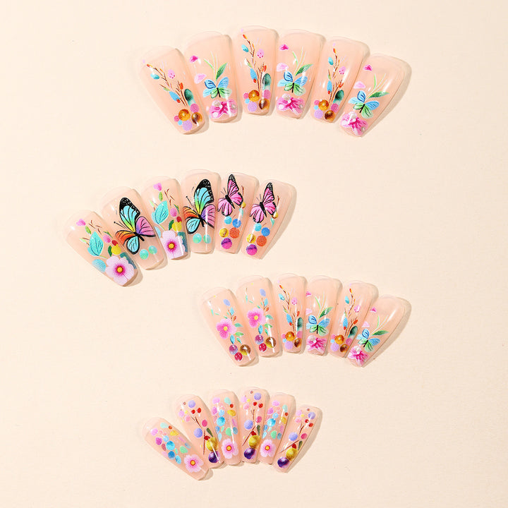 Artistic Floral Nail Art Decoration Set Stornfield