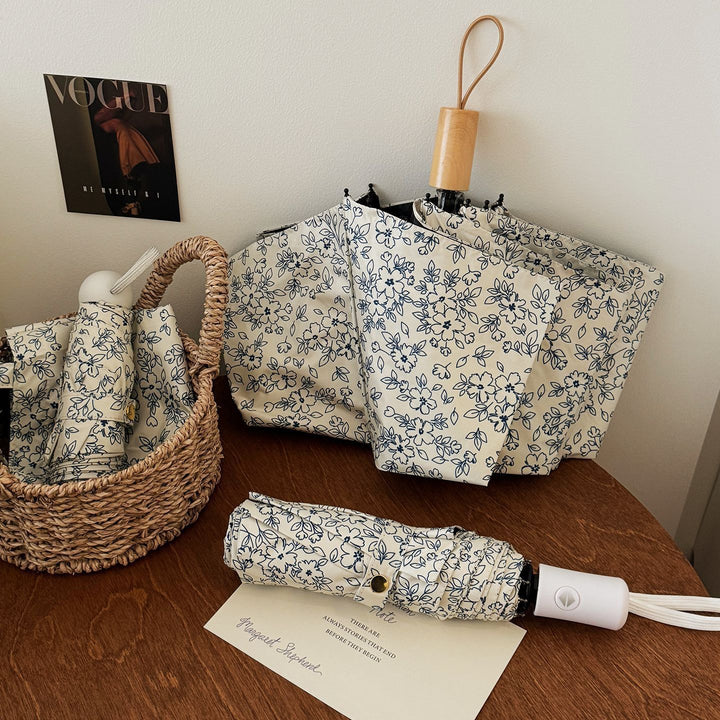 Women's Foldable Shopping Bag with Floral Design Stornfield