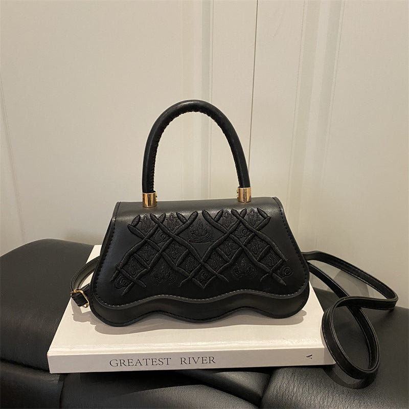 Elegant Quilted Handheld Satchel