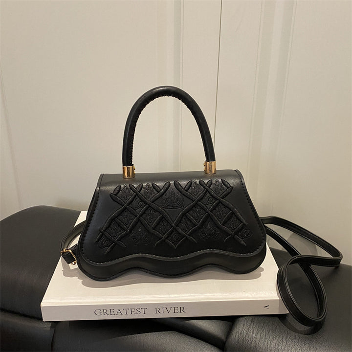 Elegant Quilted Handheld Satchel