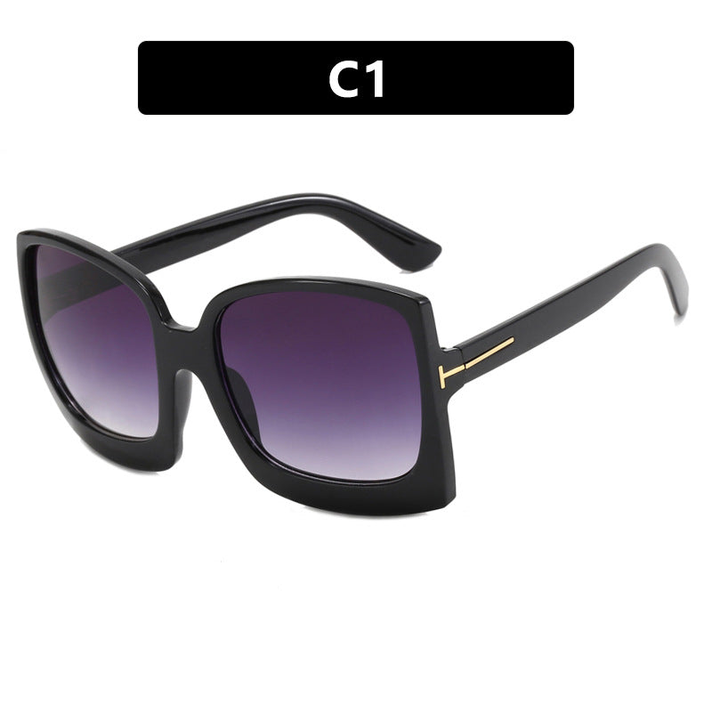 Women's oversized sunglasses in modern square design with mirrored lenses Stornfield