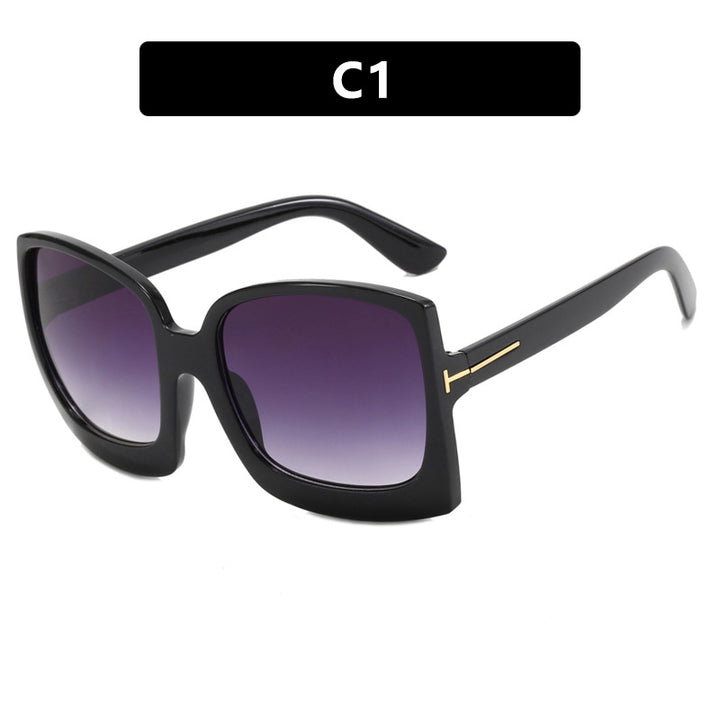 Women's oversized sunglasses in modern square design with mirrored lenses Stornfield