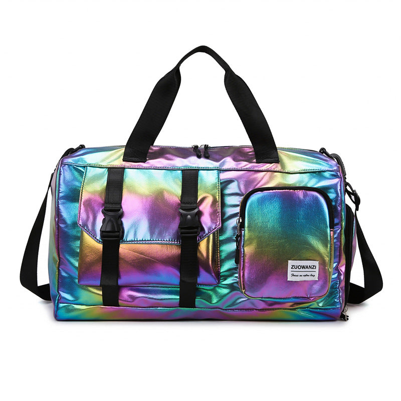 Iridescent Multi-Pocket Travel Duffel Bag Stornfield