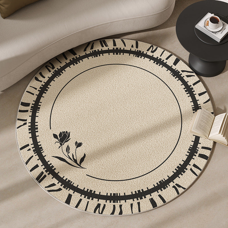 Round Motivational Area Rug Stornfield