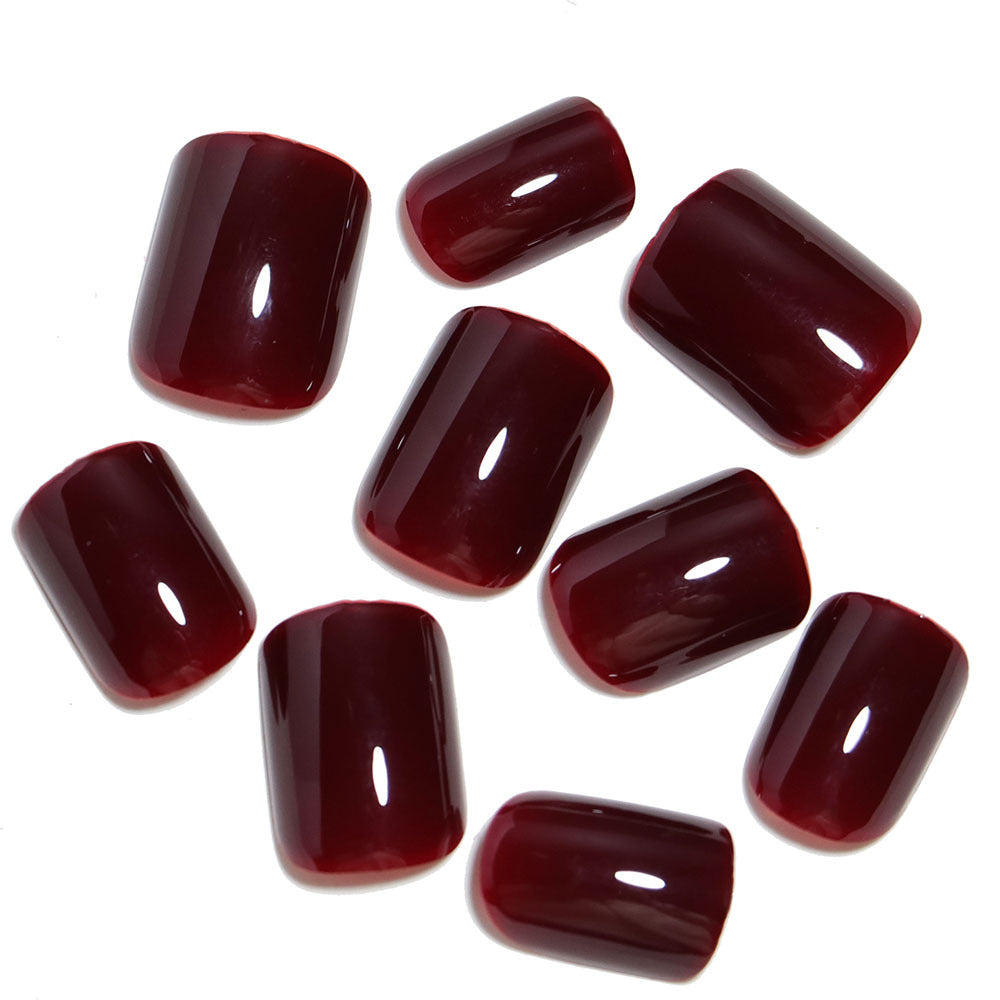 Glossy Press-On Nail Set with Elegant Shape Stornfield