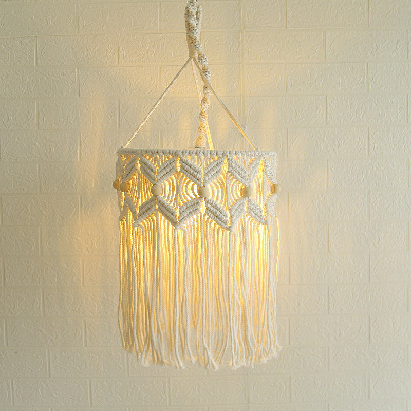 Decorative Macrame Hanging Light Fixture Stornfield