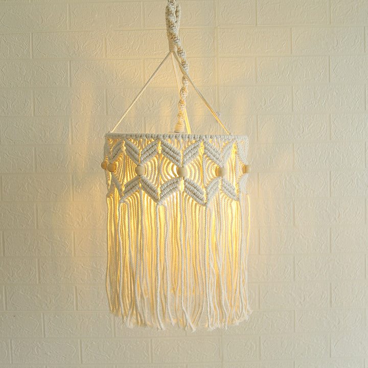 Decorative Macrame Hanging Light Fixture Stornfield