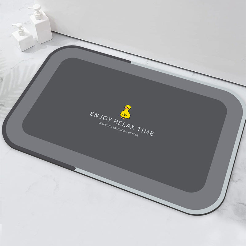 Relaxation-Themed Bathroom Mat for Home