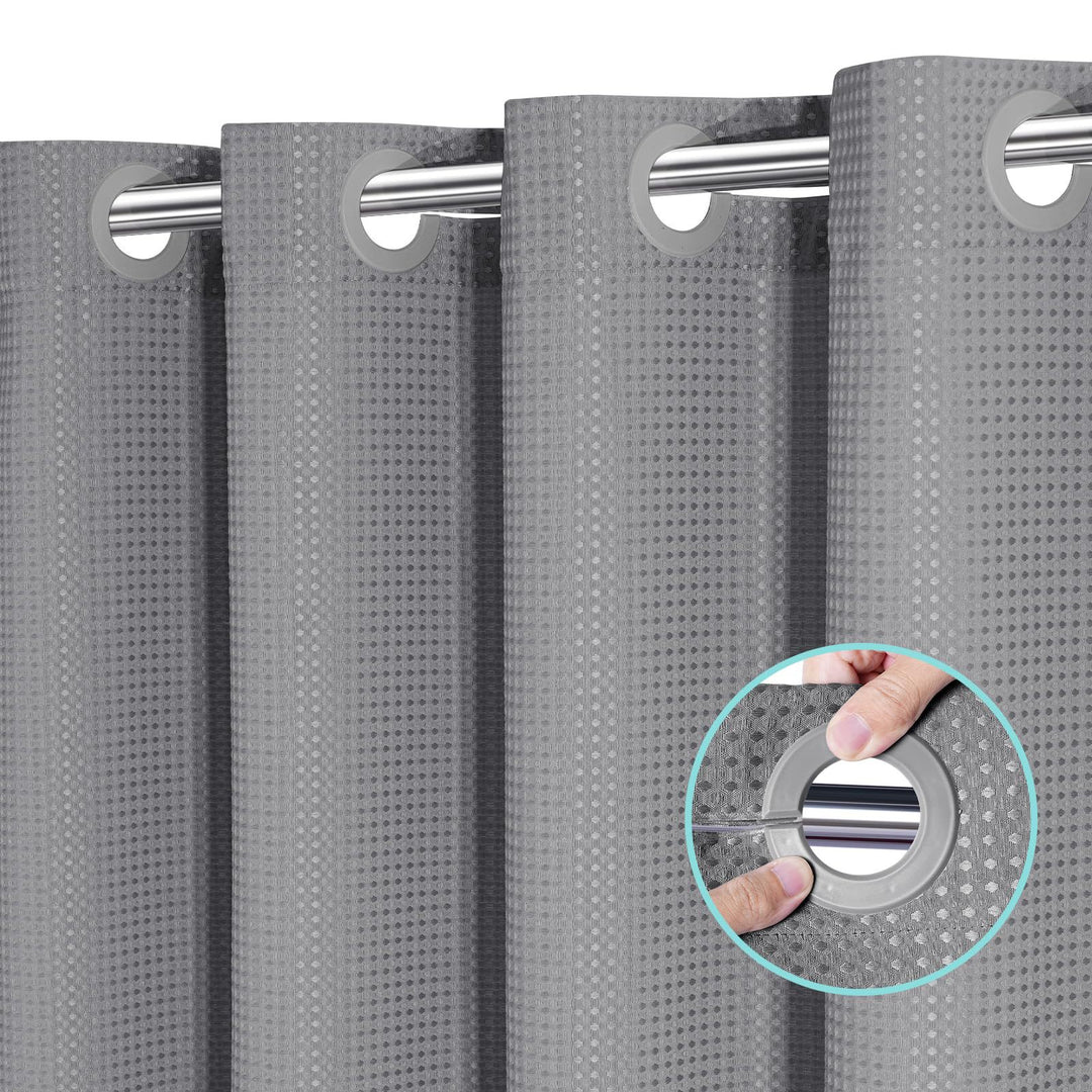 Textured Waterproof Shower Curtain Stornfield