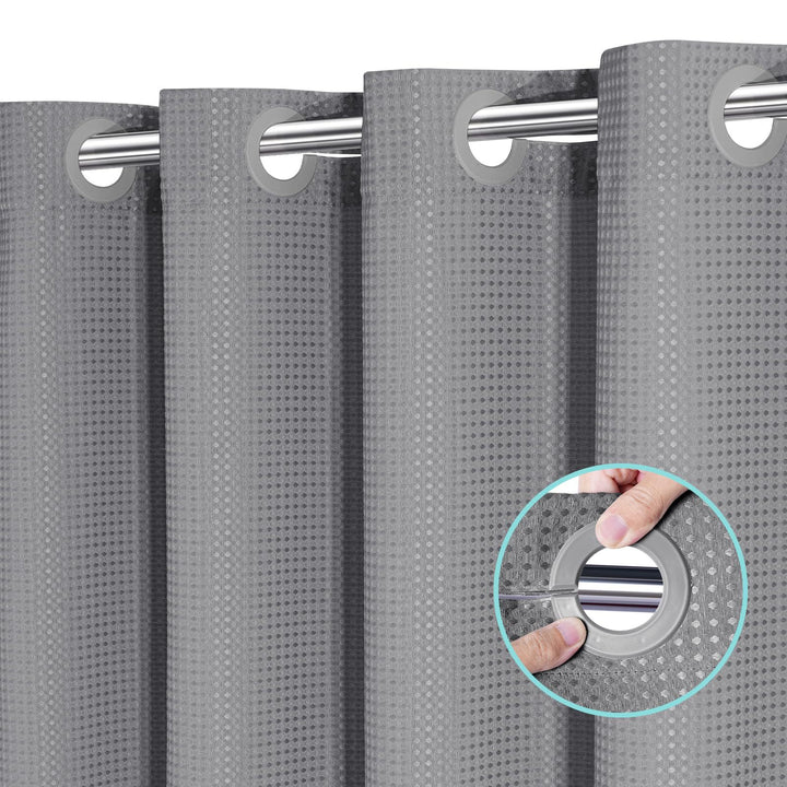 Textured Waterproof Shower Curtain Stornfield