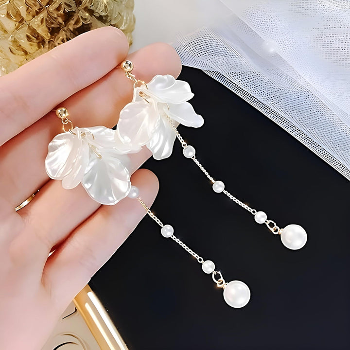Floral Leaf Drop Earrings Stornfield