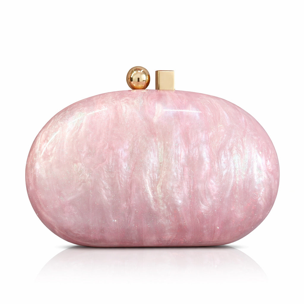 Elegant Oval Evening Clutch