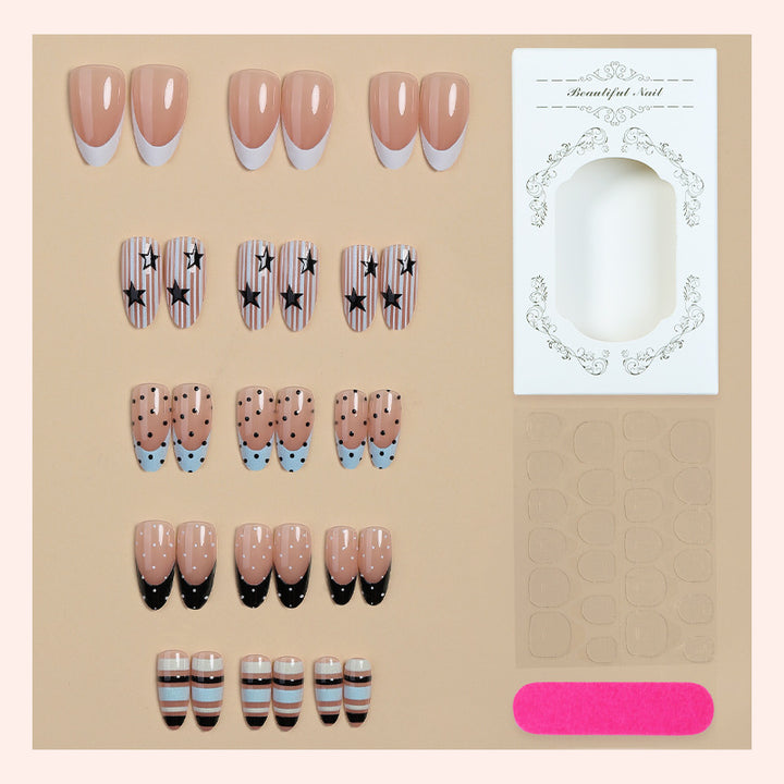 Artistic Gradient Press-On Nail Set Stornfield