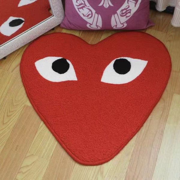 Heart-Shaped Decorative Plush Rug Stornfield