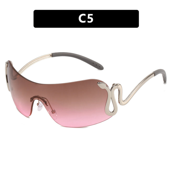 Ladies futuristic sunglasses with elegant swan design Stornfield