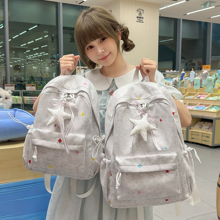 Casual Embroidered Star Backpack Stornfield