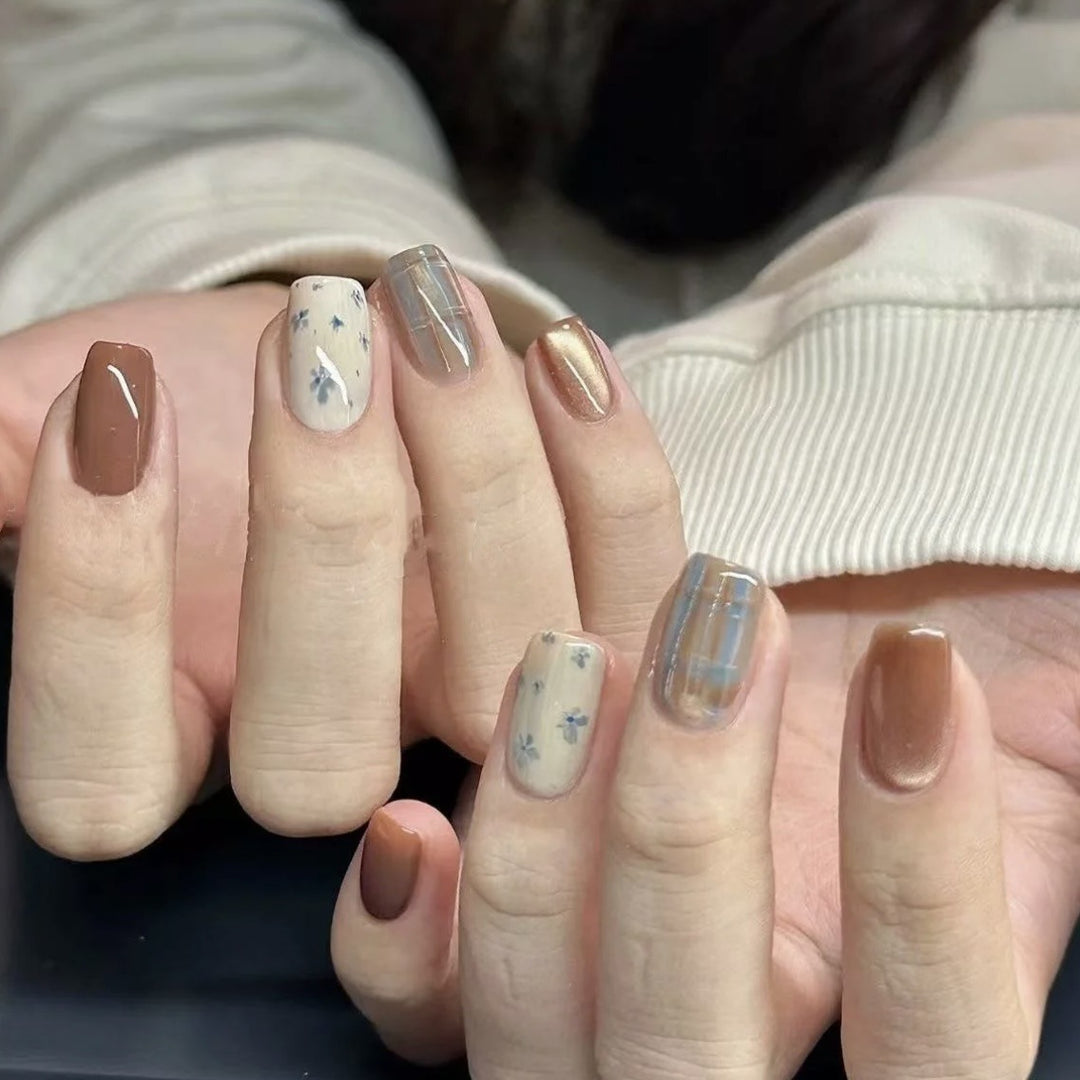 Decorative Press-On Nail Set 1790745746