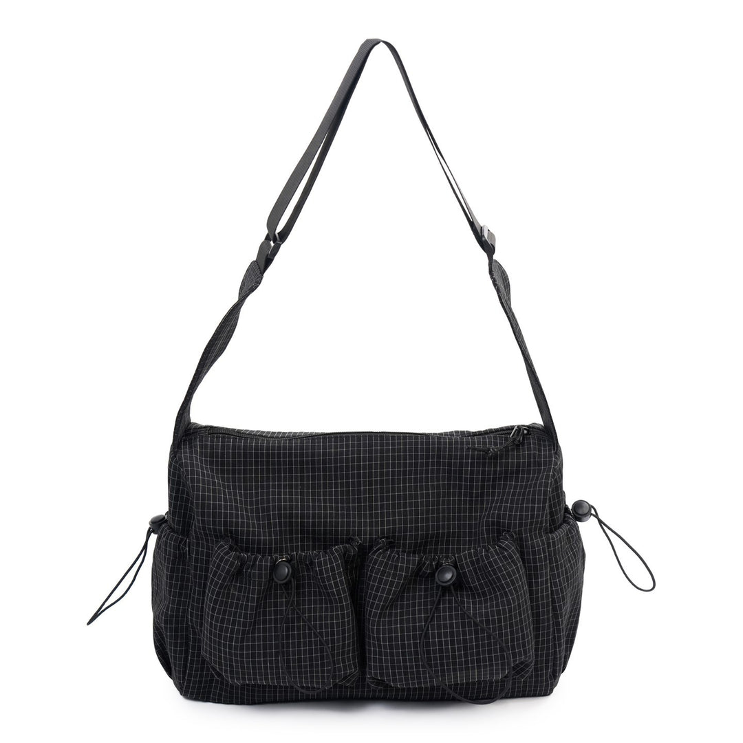 Multi-Pocket Utility Shoulder Bag