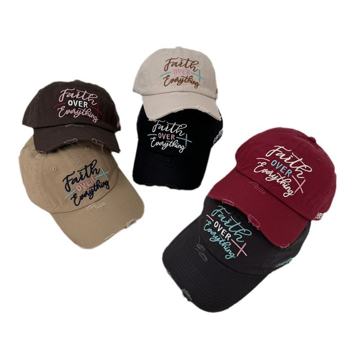 Women's Distressed Embroidered Baseball Cap Stornfield