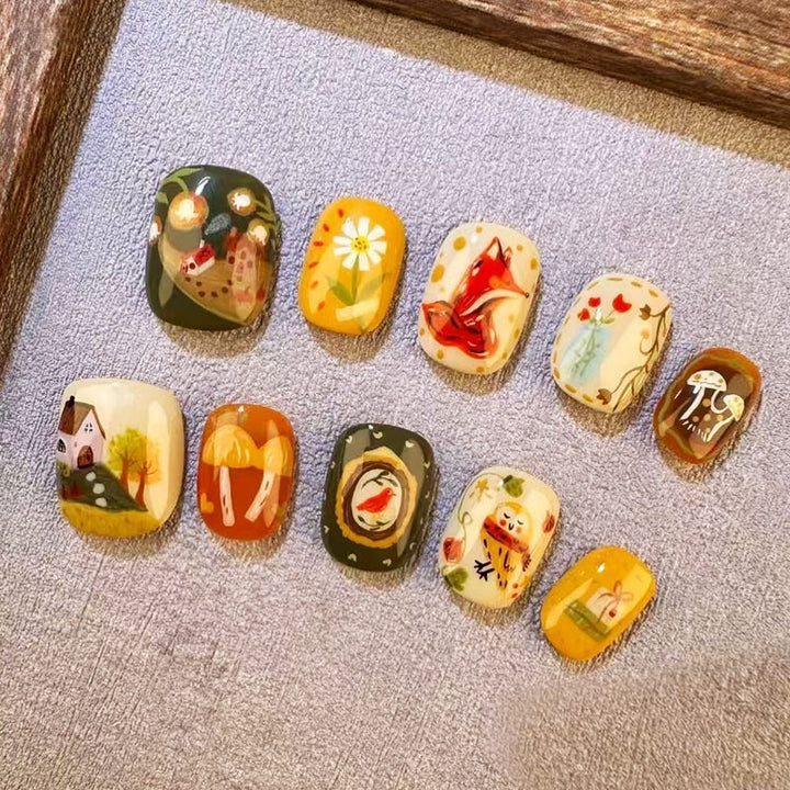 Playful Artistic Nail Art Design Set Stornfield