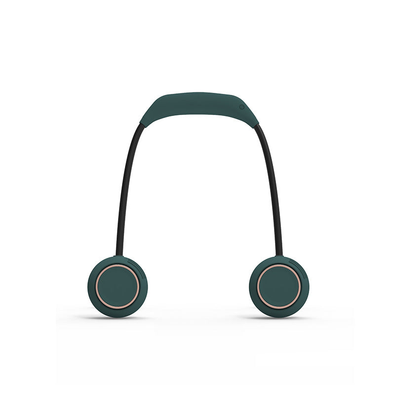 Cooling hands-free wearable neck fan with dual adjustable air outlets USB-C rechargeable Stornfield