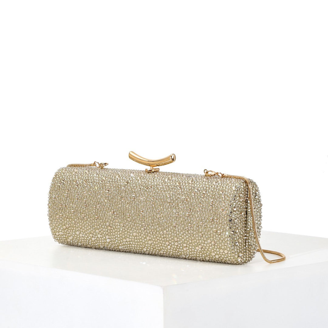 Sparkling Crystal-Studded Evening Clutch