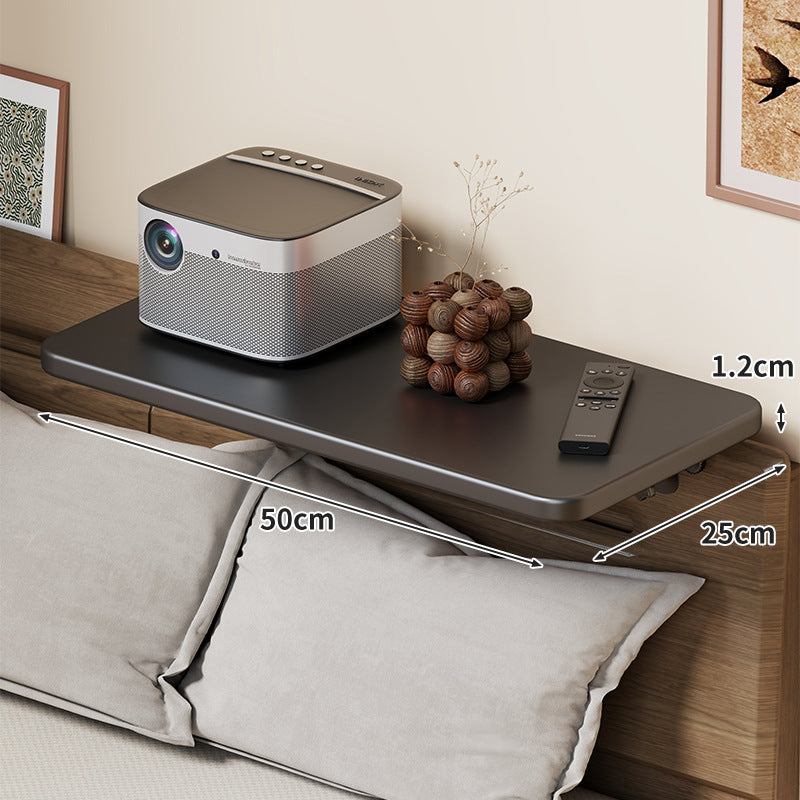 Slim Wall-Mounted Floating Bedside Shelf with Concealed Brackets
