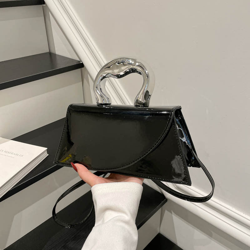 WoChic Patent Leather Handheld Purse Stornfield