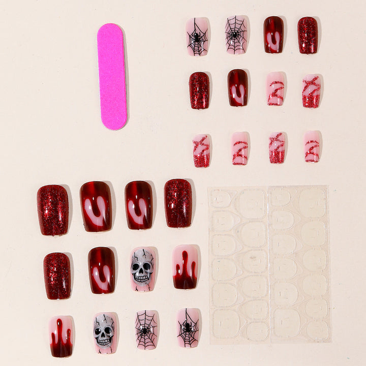 Gothic Halloween-Themed Nail Art Set Stornfield
