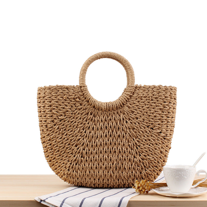Stylish basket bag with wide handle Stornfield