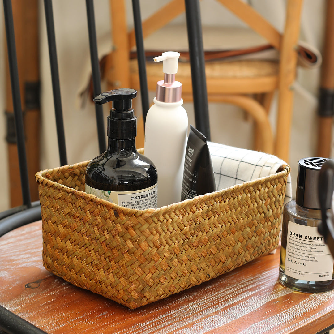 Unisex storage basket made of natural woven Stornfield