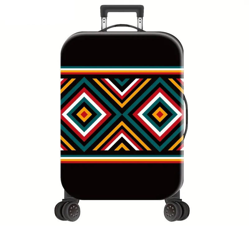 Unisex Hard Shell Suitcase with Creative Geometric Pattern Stornfield