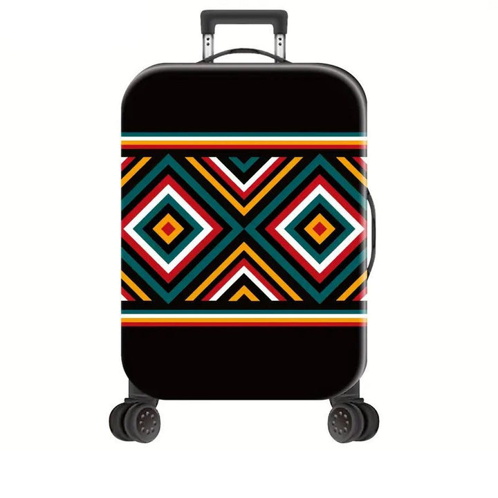 Unisex Hard Shell Suitcase with Creative Geometric Pattern Stornfield