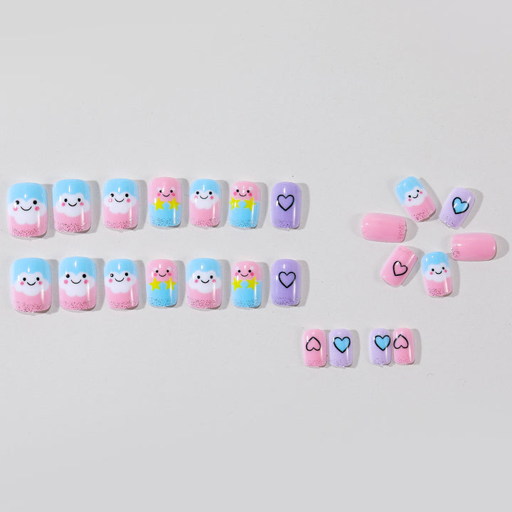 Playful Cloud-Themed Nail Art Kit Stornfield