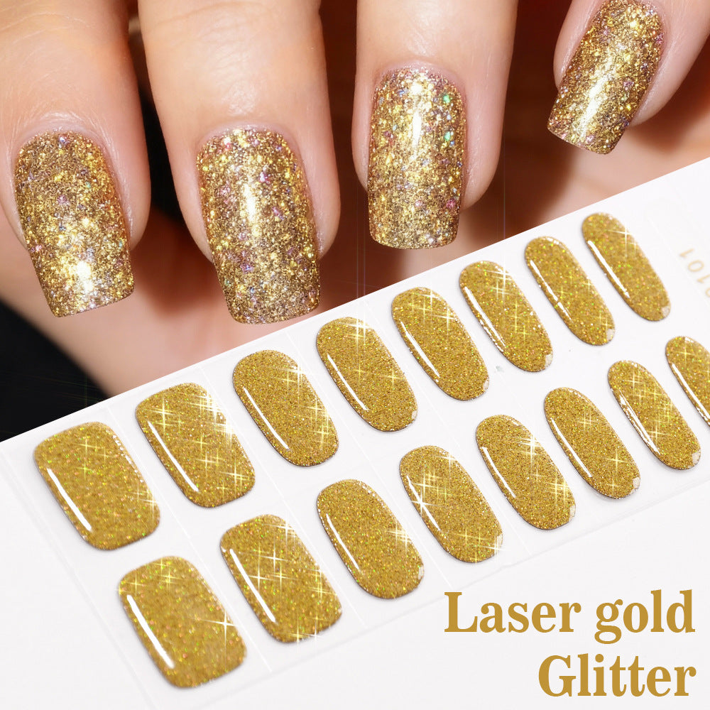 Sparkling Glitter Press-On Nail Set