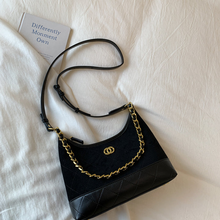 Quilted Suede Shoulder Bag Stornfield