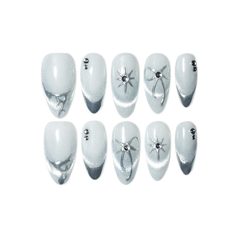 Artistic French Tip Nail Extensions Stornfield