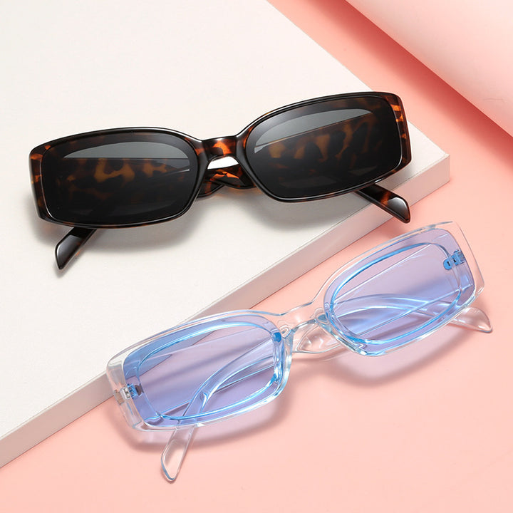 Women's stylish sunglasses with square lenses and transparent frame Stornfield