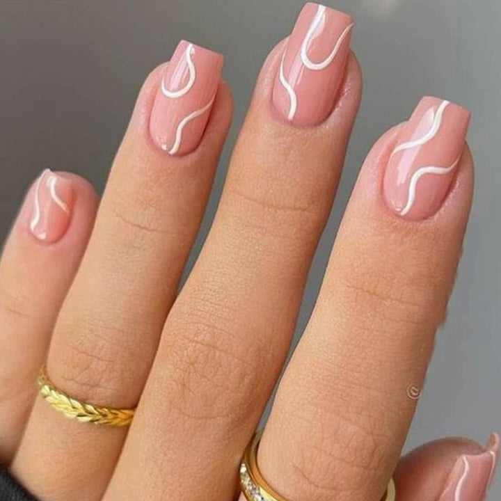 Creative nail art with aesthetic lines Stornfield