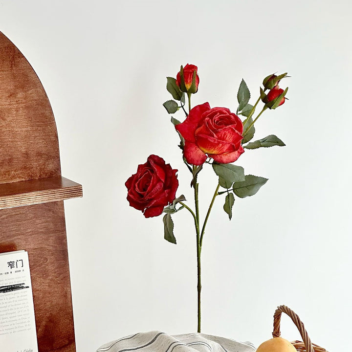 Lifelike Decorative Rose Stem
