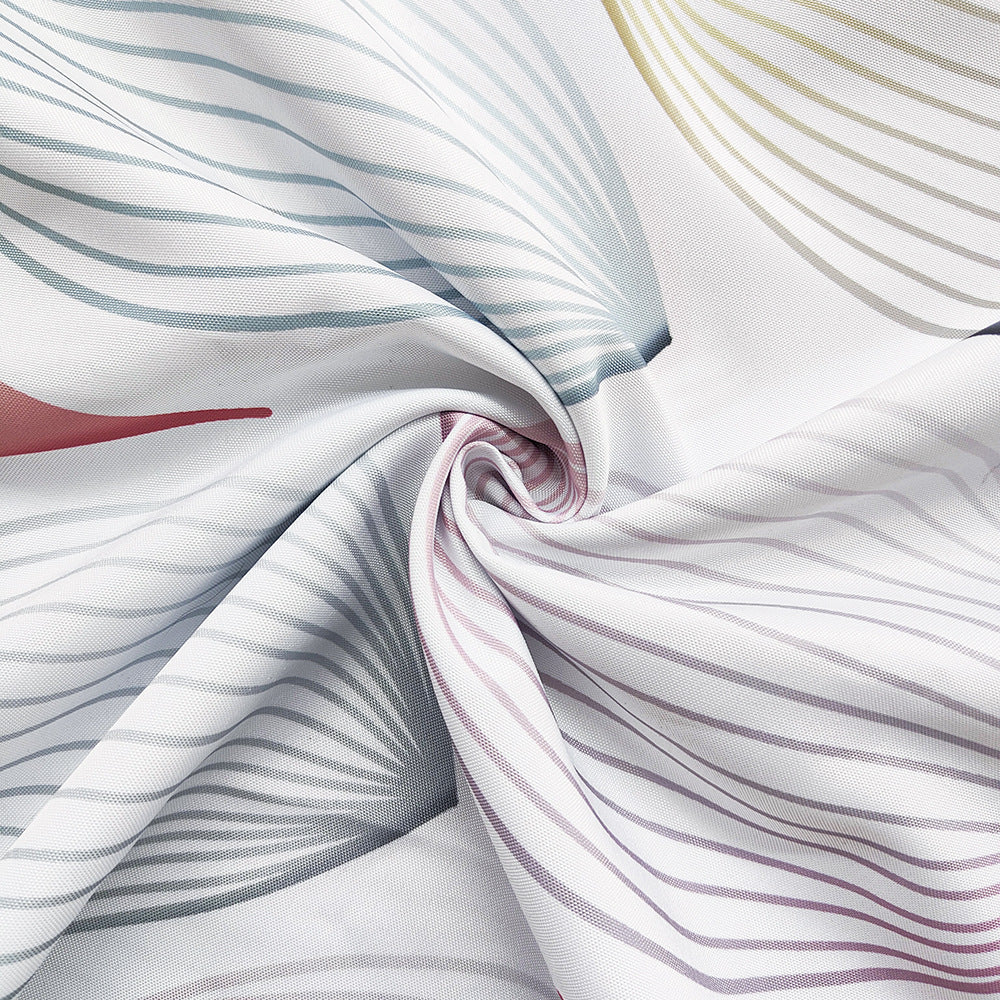 Modern Leaf Textured Shower Curtain Stornfield