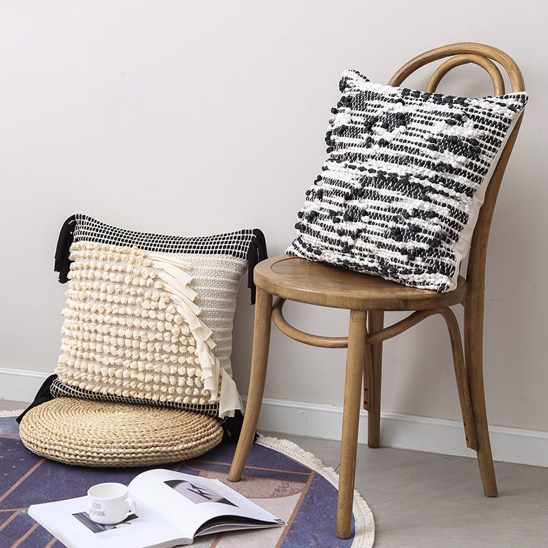 Textured decorative pillow