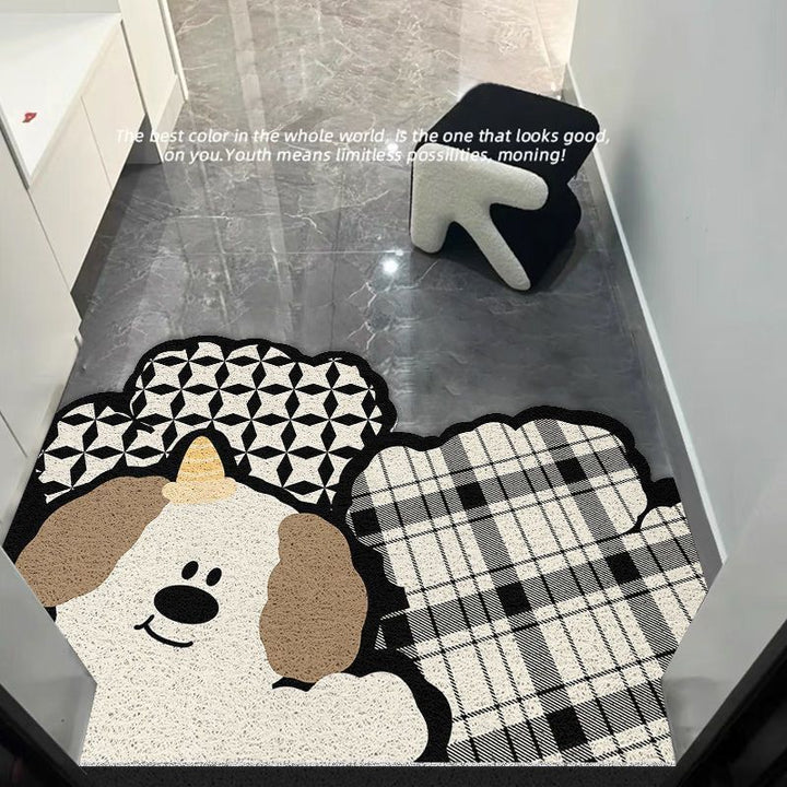 Cute Dog-Themed Decorative Area Mat