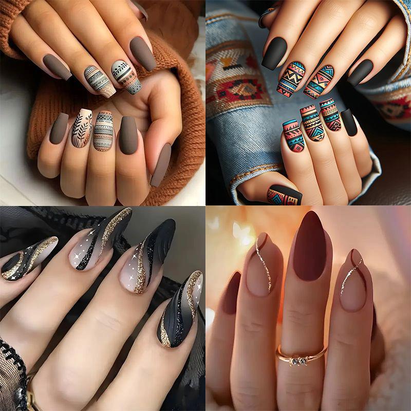 Geometric Pattern Nail Art Design Stornfield