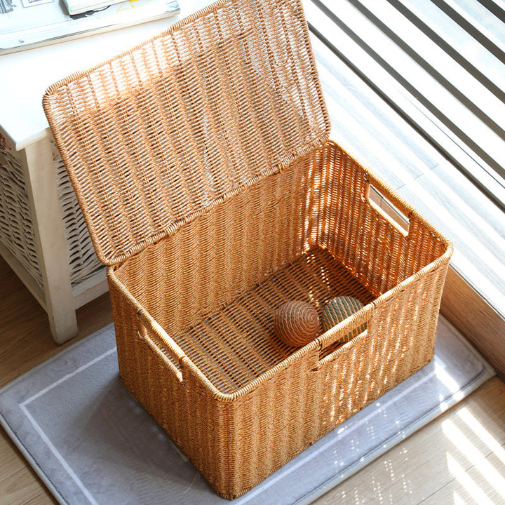Decorative Woven Storage Chest Stornfield