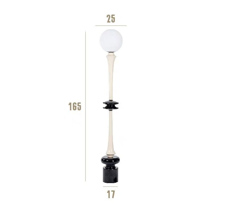 Modern Elegant Floor Lamp with Artistic Globe Shade