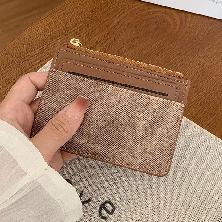 Multi-Pocket Zippered Cardholder Wallet
