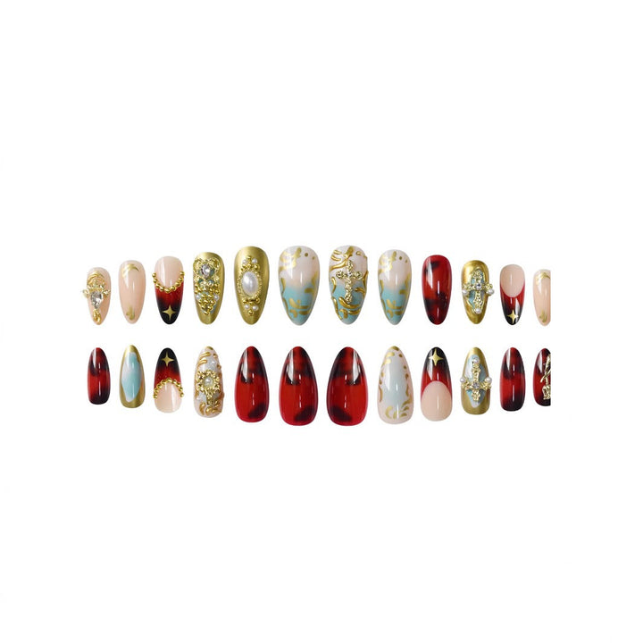 Luxury 3D Metallic Nail Art Extensions Stornfield