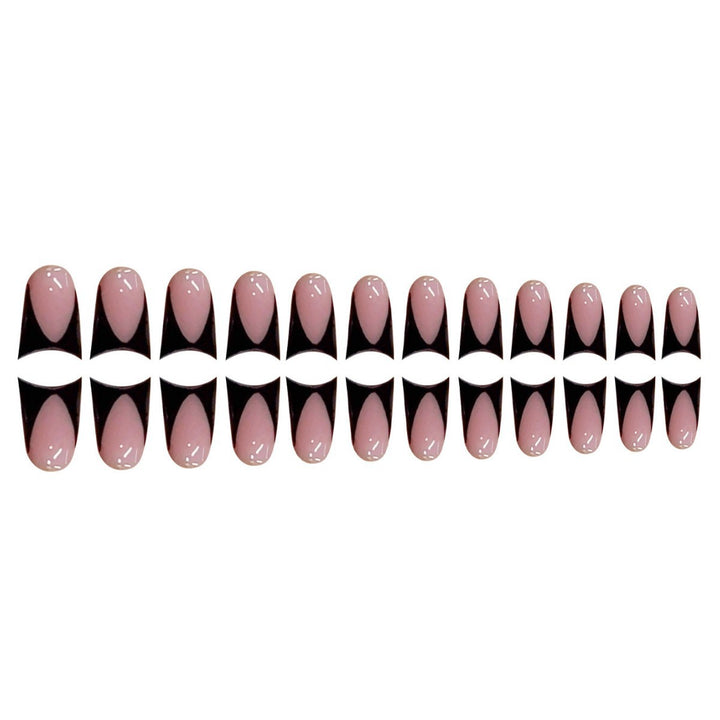 Stylish Stiletto Press-On Nails with Geometry Design Stornfield