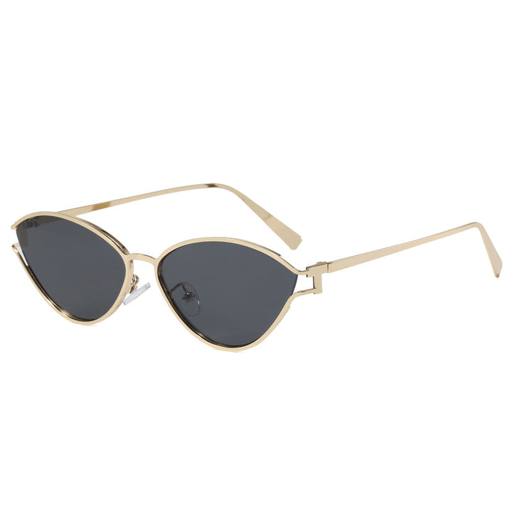 Fashionable Cat-Eye Sunglasses with Thin Metal Frame Stornfield
